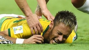 Neymar fin jwe pou Coupe du monde sa a li gen yon vetebre ki kase