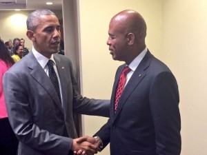 Jamaica: Les Présidents Michel Martelly et Barack Obama au Sommet de la CARICOM
