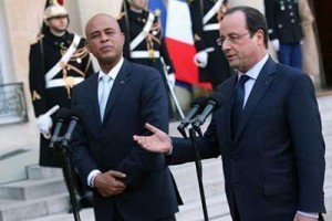 Haiti: Le Président Michel Martelly reçoit son homologue français François Hollande