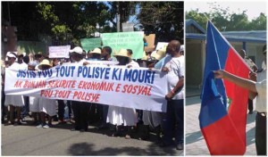 HAITI: Des policiers manifestent contre l’insécurité